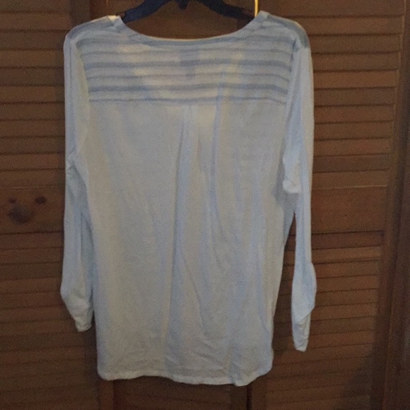 Blue and white blouse - Picture 2 of 2